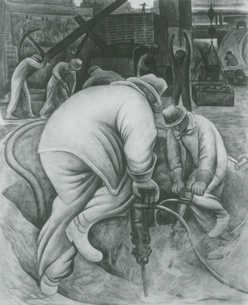 , Pneumatic Drill (cartoon for Pneumatic Drilling), 1931